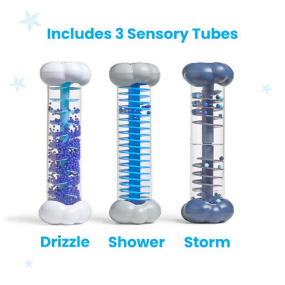 hand2mind Calming Sounds Sensory Tubes, Rain Sound Fidget Tubes, Rainstick Instrument, Toddler Sensory Toys, Calm Down Corner Supplies, Science Classroom Weather Toys, Play Therapy Activities
