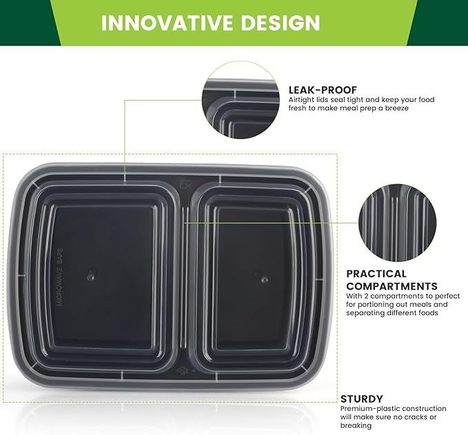 Meal Prep Containers 50 Pack