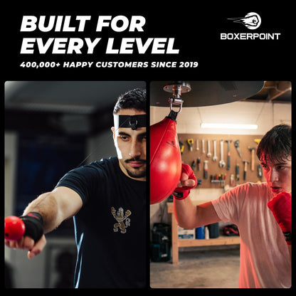Boxerpoint Stainless Steel Speed Bag Swivel Kit - Professional Universal 4-Bolt Base Speedbag Mount Hardware Set - 360° Smooth Rotation Hanger Boxing Equipment for Home Gym Fitness Enthusiasts