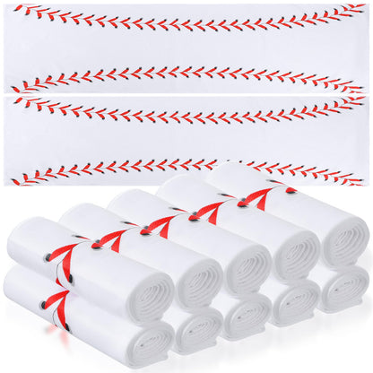CraftyDream 12 Pcs Cooling Towel Baseball Football Basketball Breathable Chilly Softball Soccer Ice Towel, 40"x12" Tennis Microfiber Accessories for Player(White,Baseball)