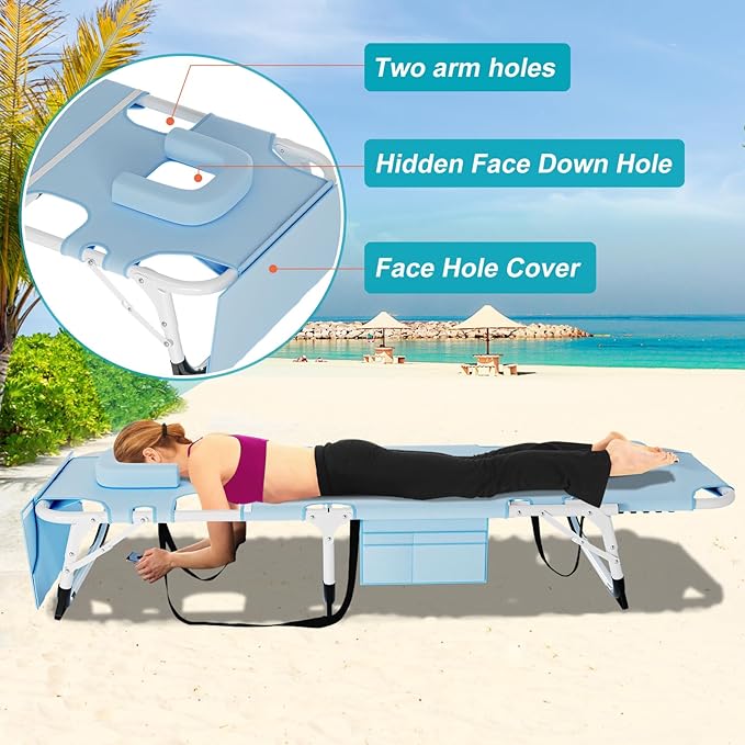 ABORON 3 in 1 Sun Tanning Chair Oversized