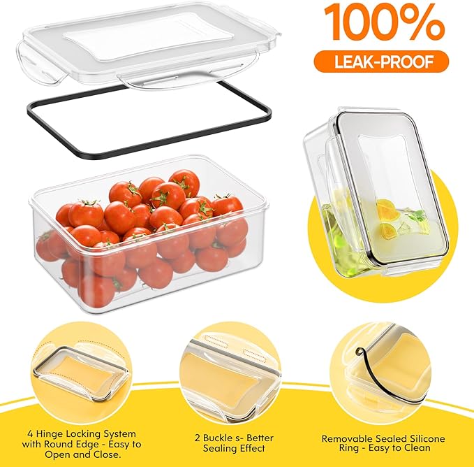 52 PCS Food Storage Containers