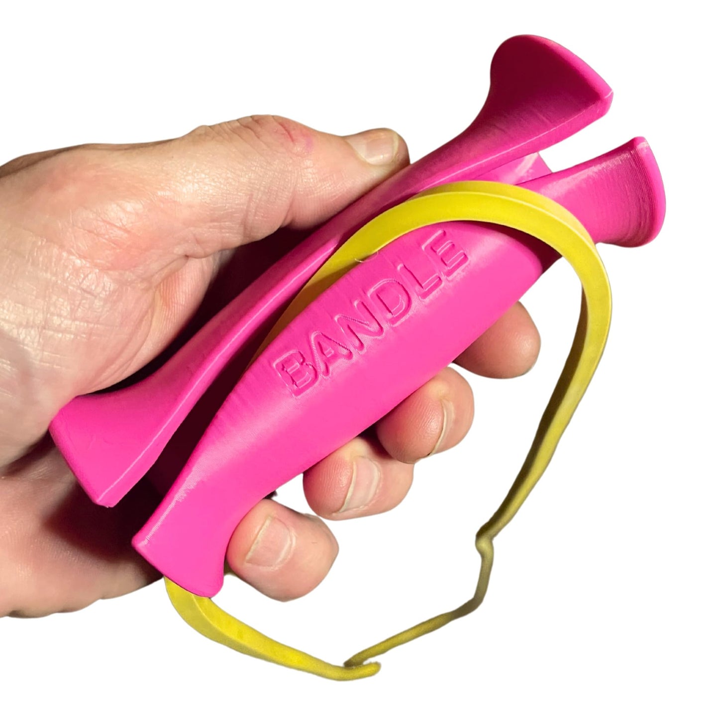 Bandles™ - True Ergonomic Resistance Band Handles | Unleash the Full Potential of Pain-Free, Full-Body Workouts | Durable & Comfortable for High-Intensity Training (2 Handles) (Purple, Standard)