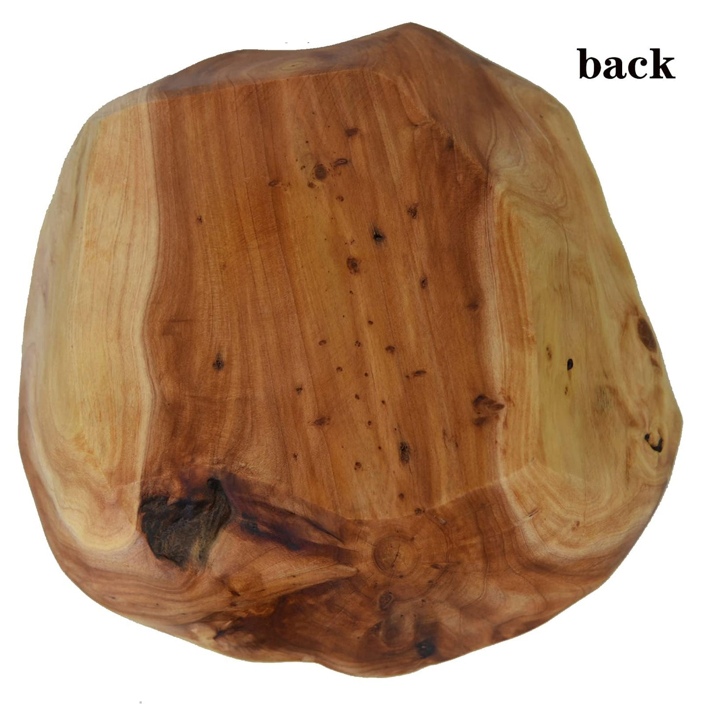 JFFLYIT Creative Wood Bowl - Root Carved, Handmade, Natural Real Wood Candy Serving Bowl (9"-10")