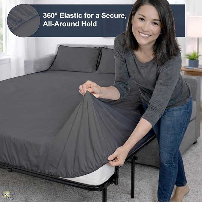 Cottington Lane Sleeper Sofa Sheets Queen Size, 4 Piece Premium Quality 100%