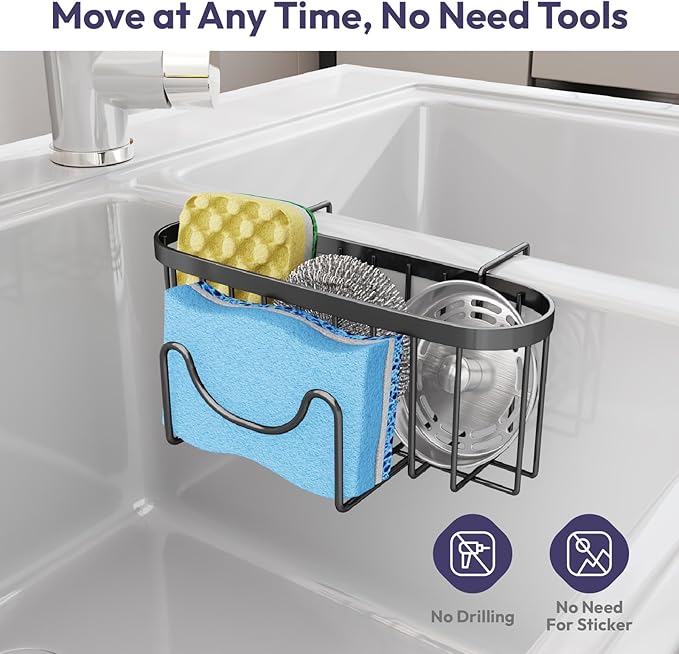 SWTYMIKI Sponge Holder for Kitchen Sink