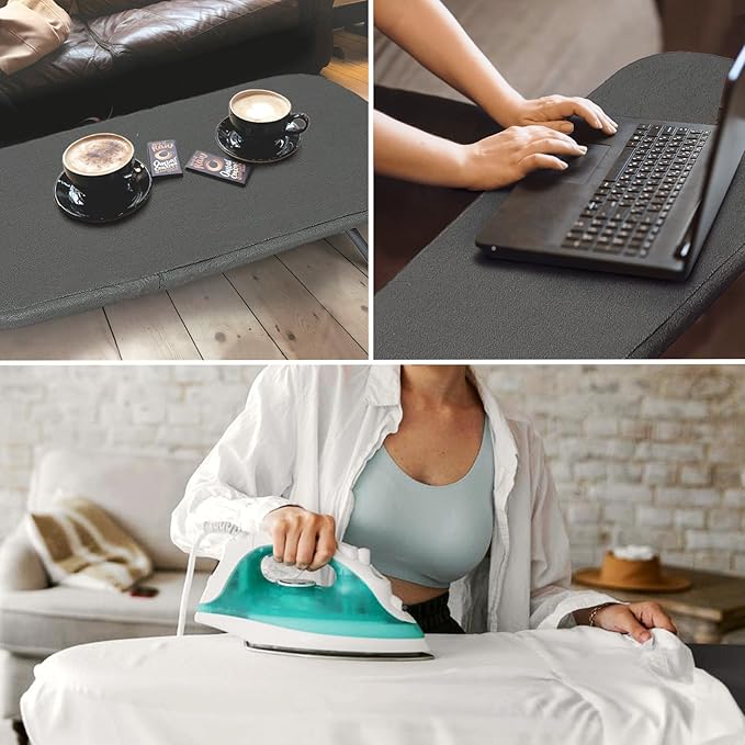 Small Ironing Board Foldable, BlissBoard Tabletop Iron Board