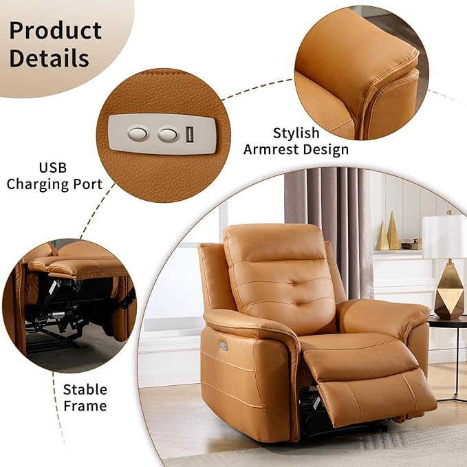 ANJ 3-Piece Power Recliner Sofa Set