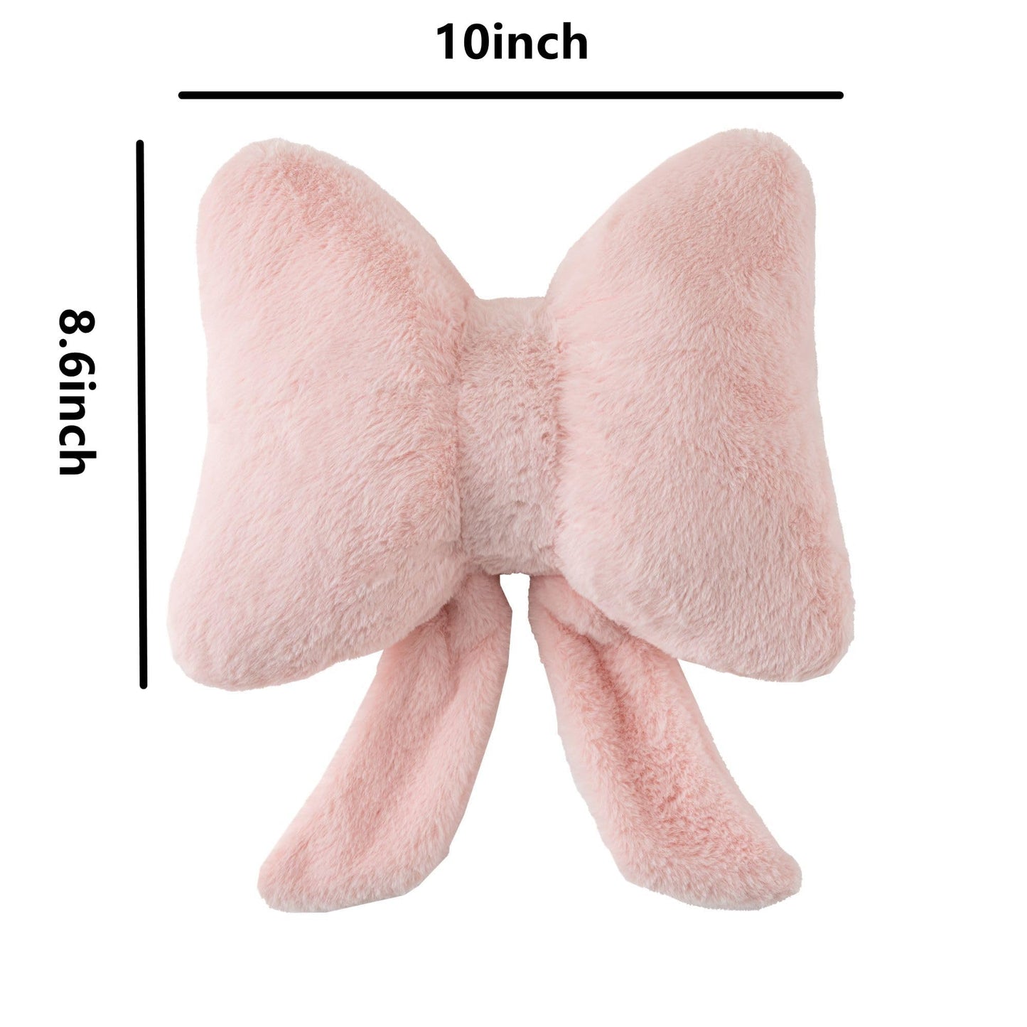 Bow Pillow Throw Pillows Butterfly Shaped Decorative Cute Pillows for Bed Sofa Cute Home Decor,Pink 10 * 8inch