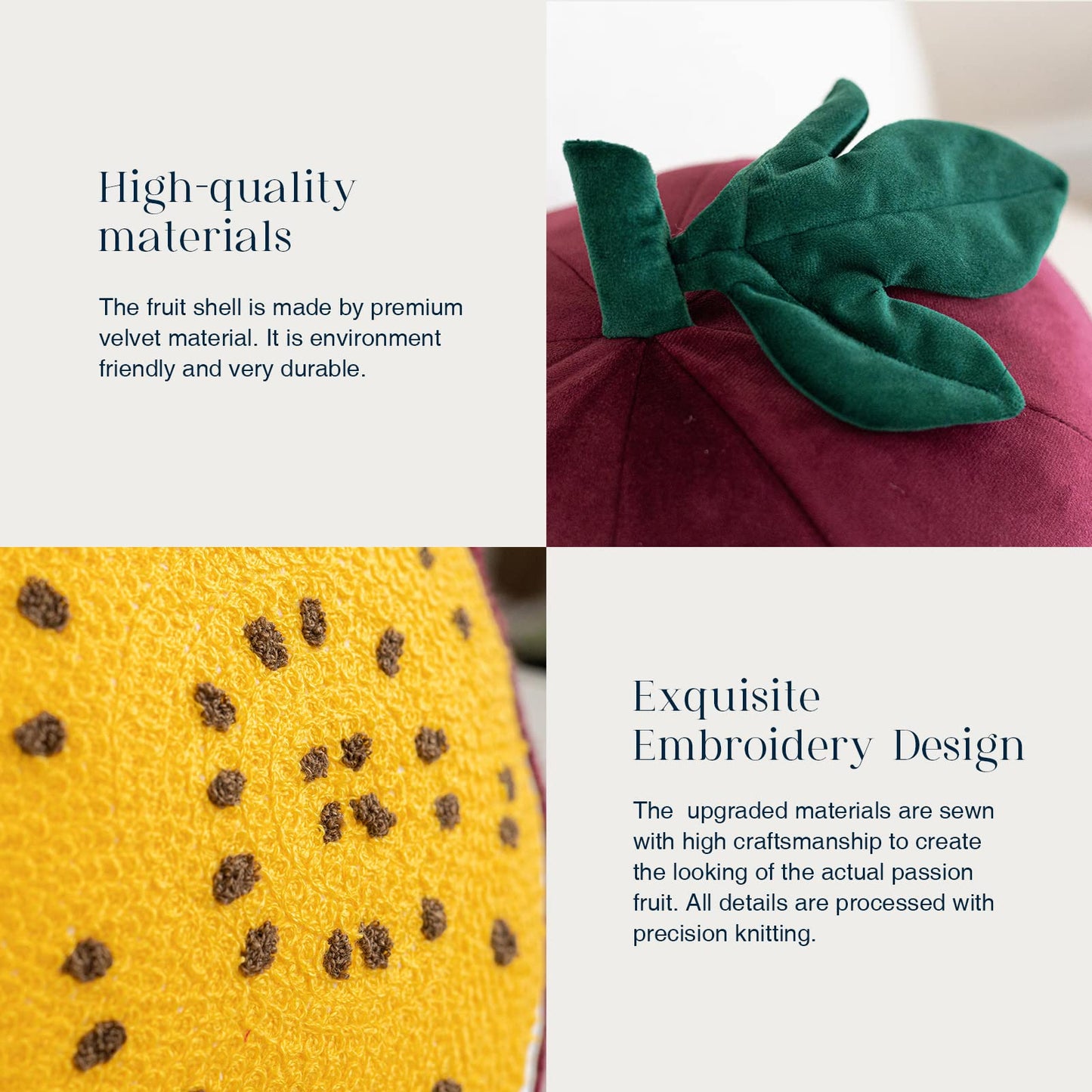 Phantoscope Papaya Shaped Throw Pillow, Fruit Themed Cushion for Couch, Bed and Chair, Pink, 10 x 15 inches