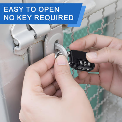 Otoolling 16 Pack Combination Lock 3 Digit Padlock Keyless Outdoor Waterproof Padlock Resettable Luggage Locks for Luggage Baggage Cabinets Gate Case Travel Gym School Fence Alloy Steel Shackle
