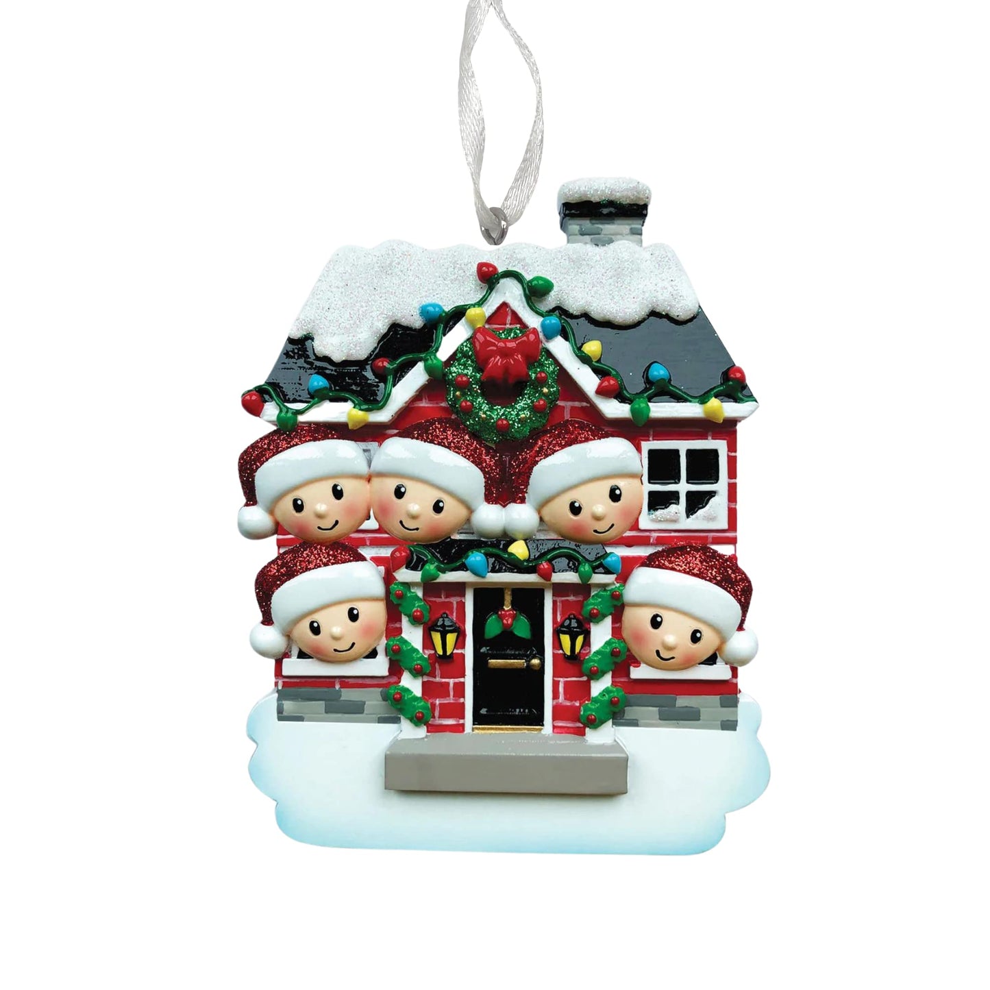 2025 Family Christmas Ornament – Personalized Ornament for Families – Custom Family Ornament – Holiday Tree Decoration Keepsake Gift (Family of 5)