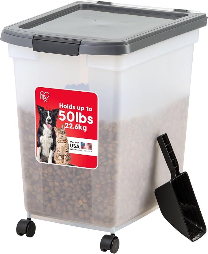 IRIS USA Dog Food Storage Container 50 lbs,