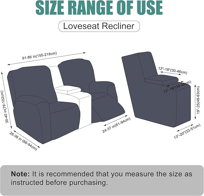 Genina Recliner Loveseat Covers
