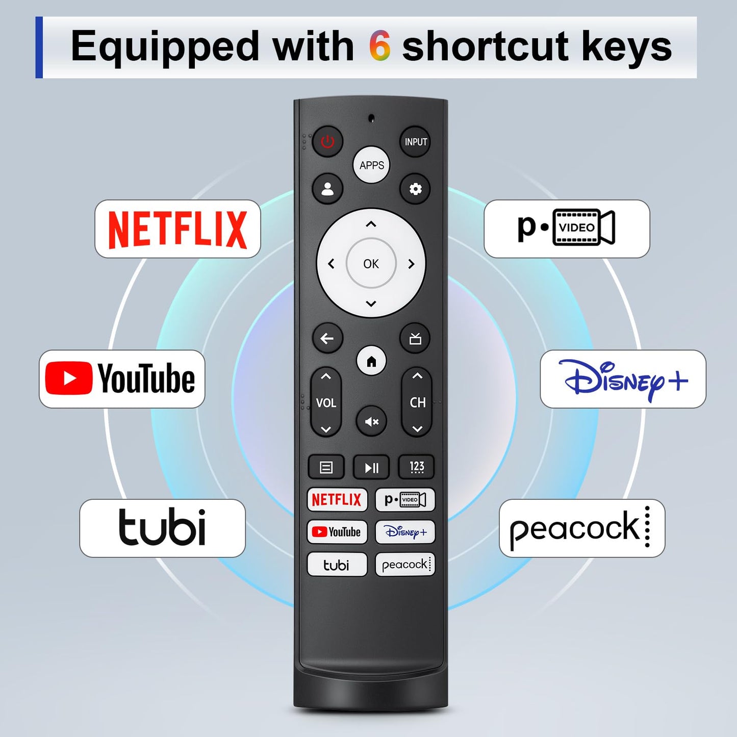 Voice Remote Replacement for TCL Android Smart TVs,RC813 with Google Voice Function