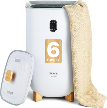 VEVOR Towel Warmers for Bathroom, Towel Warmer Bucket Auto Shut Off for Spa Fits up to 3 Oversized Towels, Blankets, Clothes, Bathrobes, PJ's and More