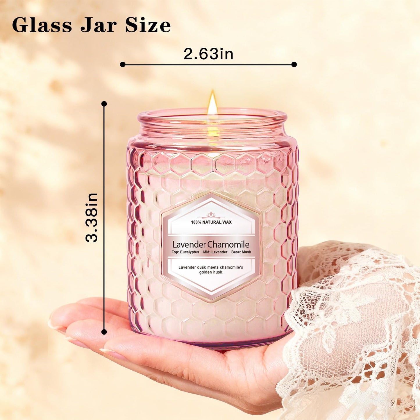 6 Pack Soy Wax Candles Sets, Scented Candles Gifts Sets for Women Birthday Christmas, 5.5 Oz Each Natural Aromatherapy Candles for Home, Spa, Relaxation & Home Decoration
