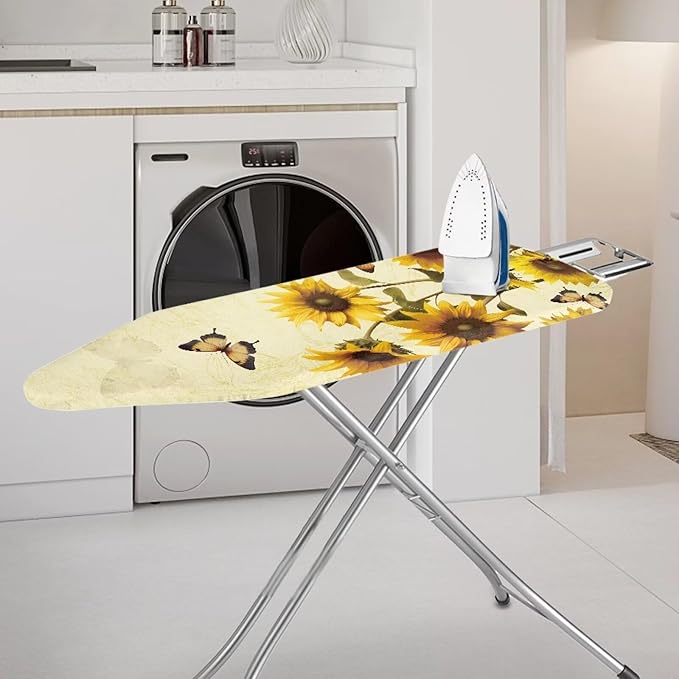 Sunflower Butterfly Ironing Board Cover Standard Size 15"x54" Iron Cover