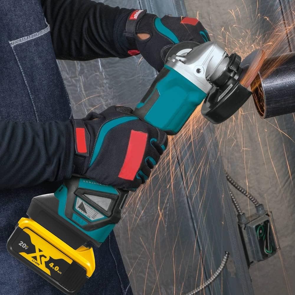 DM18M for Dewalt Battery Adapter for Makita 18V Power Tools, TPDL Convert for Milwaukee 18V or for Dewalt 20V Li-ion Battery to Makita Tool with USB Port