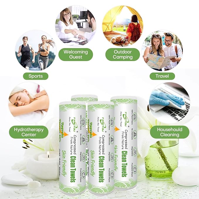 Compressed Towel Tablets 200 Count, Thicken Disposable Face Towel