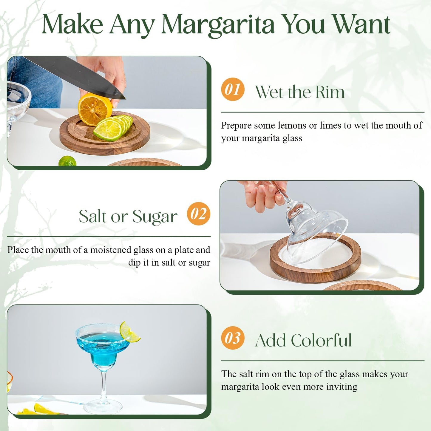 USEEKRIL 1 Pack 3-Tier Walnut Wooden Margarita Salt Rimmer Set,Salt&Sugar Rimmer for Cocktails Drinks,Cocktail Glass Rimmer Tools with Magnetic Swivel Lid for Bartenders,Home Bar,Parties