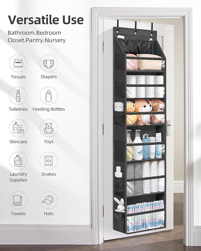 STORAGE MANIAC Over the Door Organizer Large Capacity Hanging Organizer