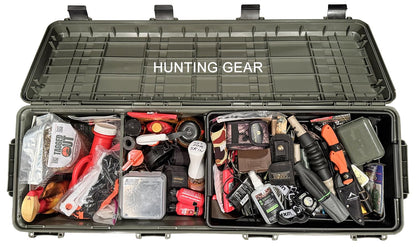 MTM MGC - The Mule Mobile Gear Crate, Storage for Hunting & Outdoor Gear, Shooting Supplies, Camping Accessories, Water-Resistant, Stackable, 81 Qts Capacity, 43.5”x14.7”x11.5”, USA Made, Army Green