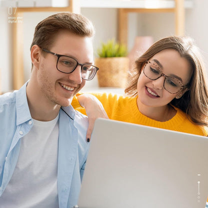 Ultralight Blue Light Glasses for Women - up to 99% Protection Computer Glasses for All Day Comfort - Anti UV Glare & Eyestrain