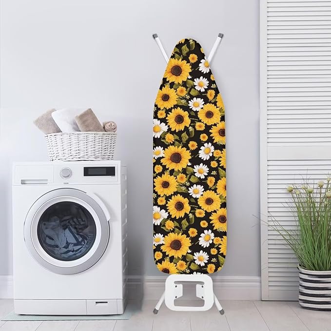 Sunflower Ironing Board Cover Iron Pad Covers Resist Scorching and Staining