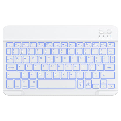 OMOTON Bluetooth Keyboard, Backlight Wireless Rechargeable Keyboard for iPad, iPad Pro, iPad mini, iPad Air with Illuminated LED (White)