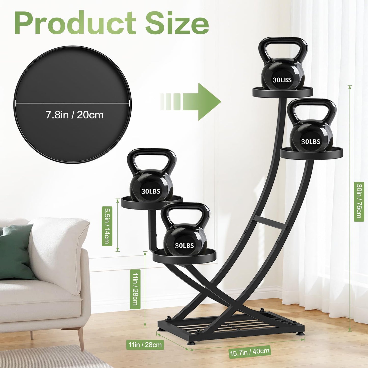 YOCOMEY Outdoor Plant Stand Metal Plant Stand Indoor, 5 Tier Heavy Duty Corner Plant Stands, Plant Shelf for Tall Plant Holder Shelves for Living Room Bedroom Modern Home Decor