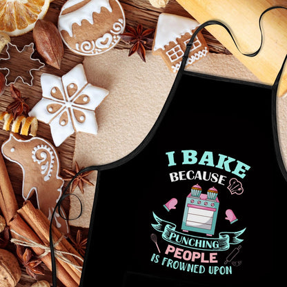 Xmeden Funny Baking Apron for Women - Cute Cooking Aprons for Adults with 2 Pockets, Baking Supplies &Essentials for Home Bakers, Kitchen Apron Gifts for Mother's Day Birthday Christmas