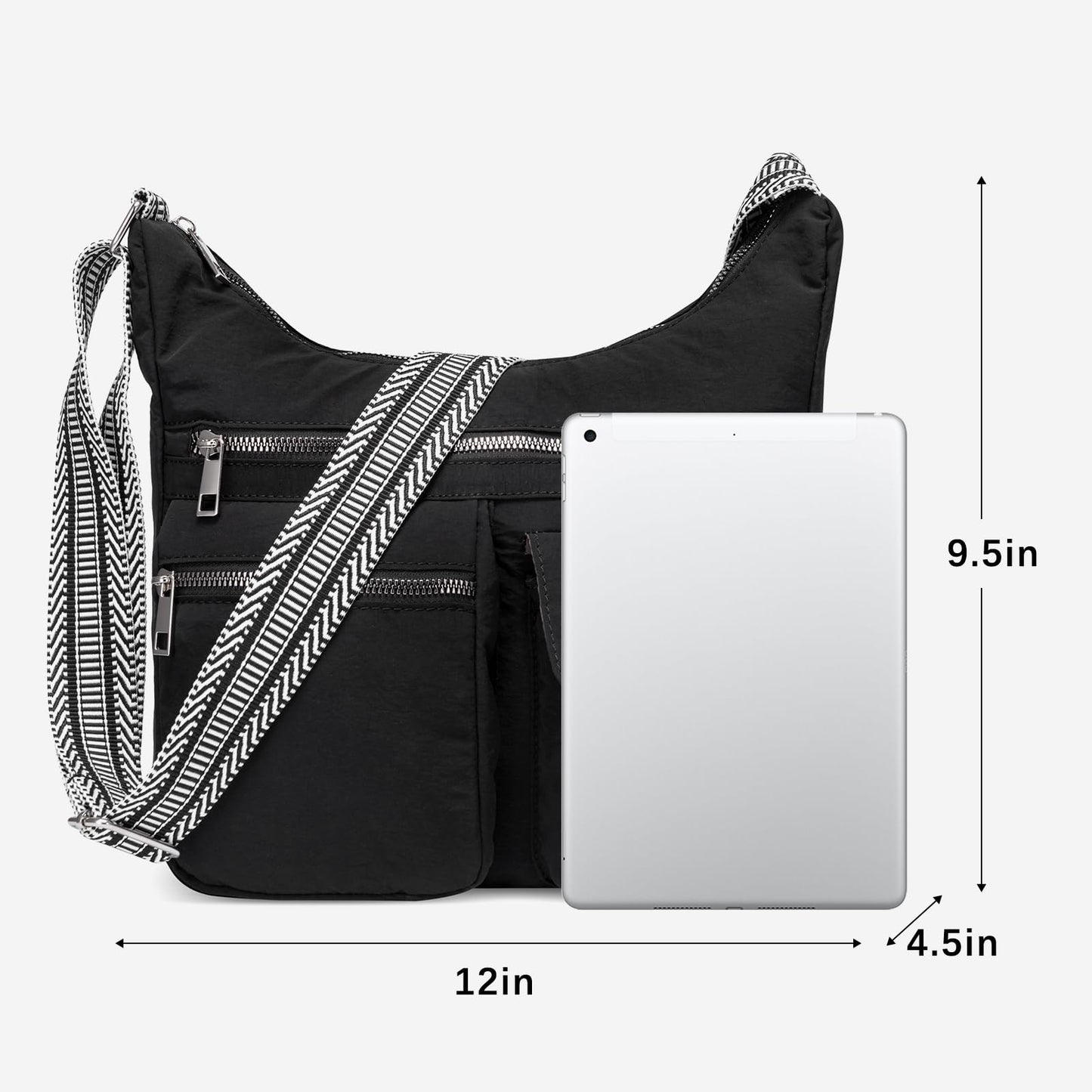 CLUCI Travel Purses for Women, Waterproof Nylon Crossbody Bags for Woman Trendy, Anti Theft Shoulder Handbags for Ladies