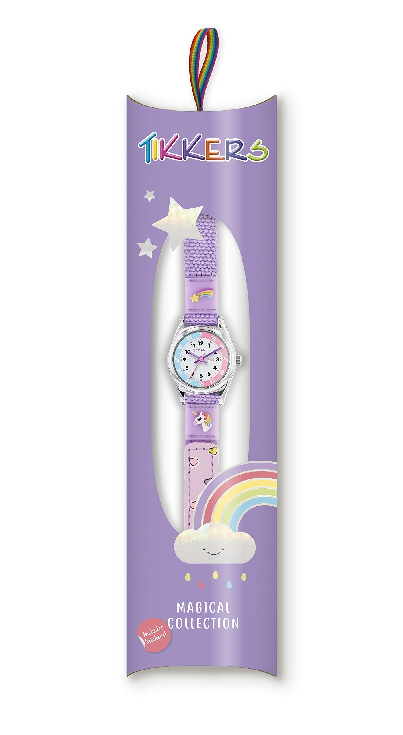 Tikkers Girls Analogue Classic Quartz Watch with Textile Strap TK0148