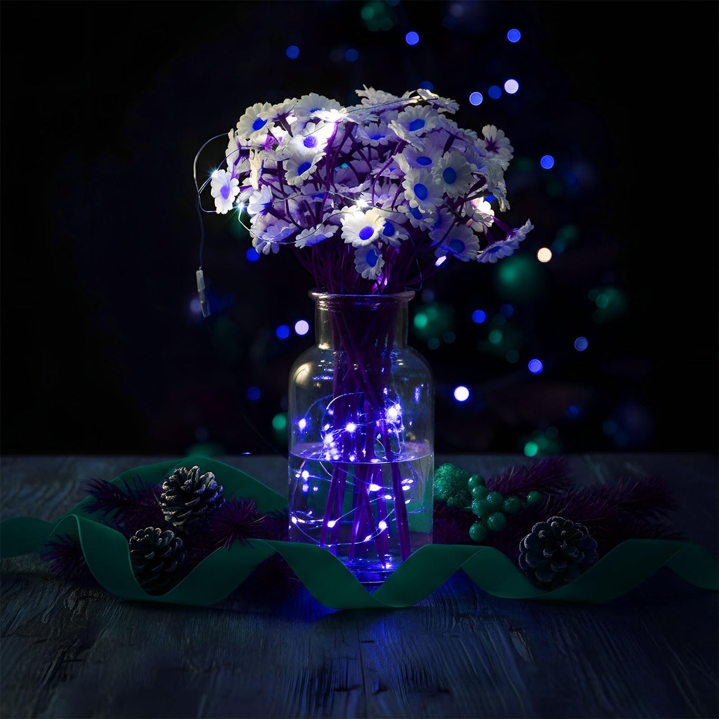 Macarrie 6 Pcs Fairy Lights USB Powered 16 ft 50 LED String Lights for Indoor Outdoor Bedroom DIY Party Wedding Home Festival Tree Garden Xmas Decoration (White)