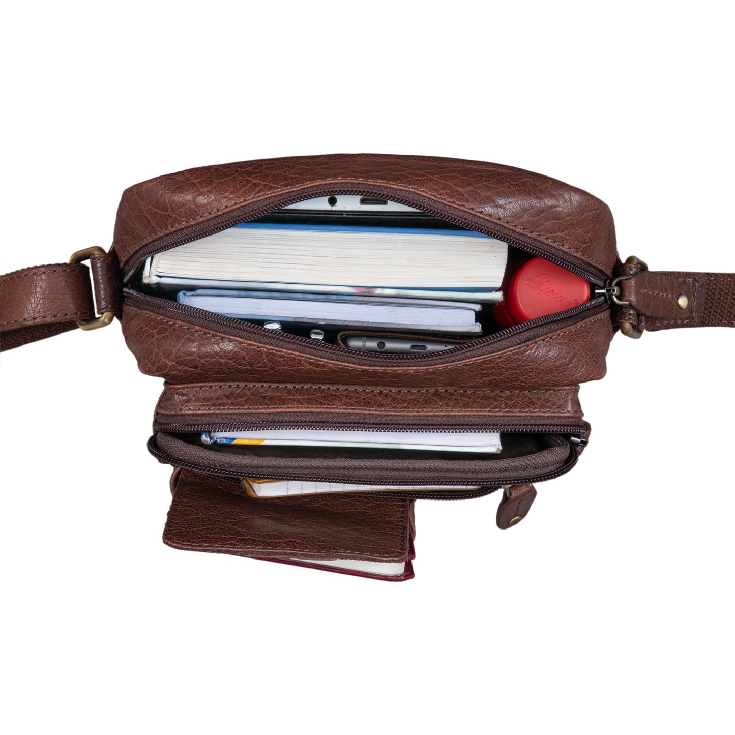 STILORD 'Ryan' Crossbody Bag Men's Leather Small Men's Bag for Hanging Vintage Leather Bag 9.7 Inch iPad Bag Messenger Bag Shoulder Bag Genuine Leather