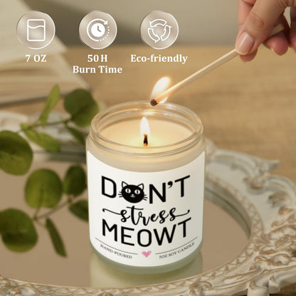 Cat Lover Gifts for Women Men, Black Cat Gifts, Mothers Day Fathers Day Birthday Christmas Gift for Cats Mom/Dad, Lady, Girls, Boys, Anxiety Relief Cats Themed Decor