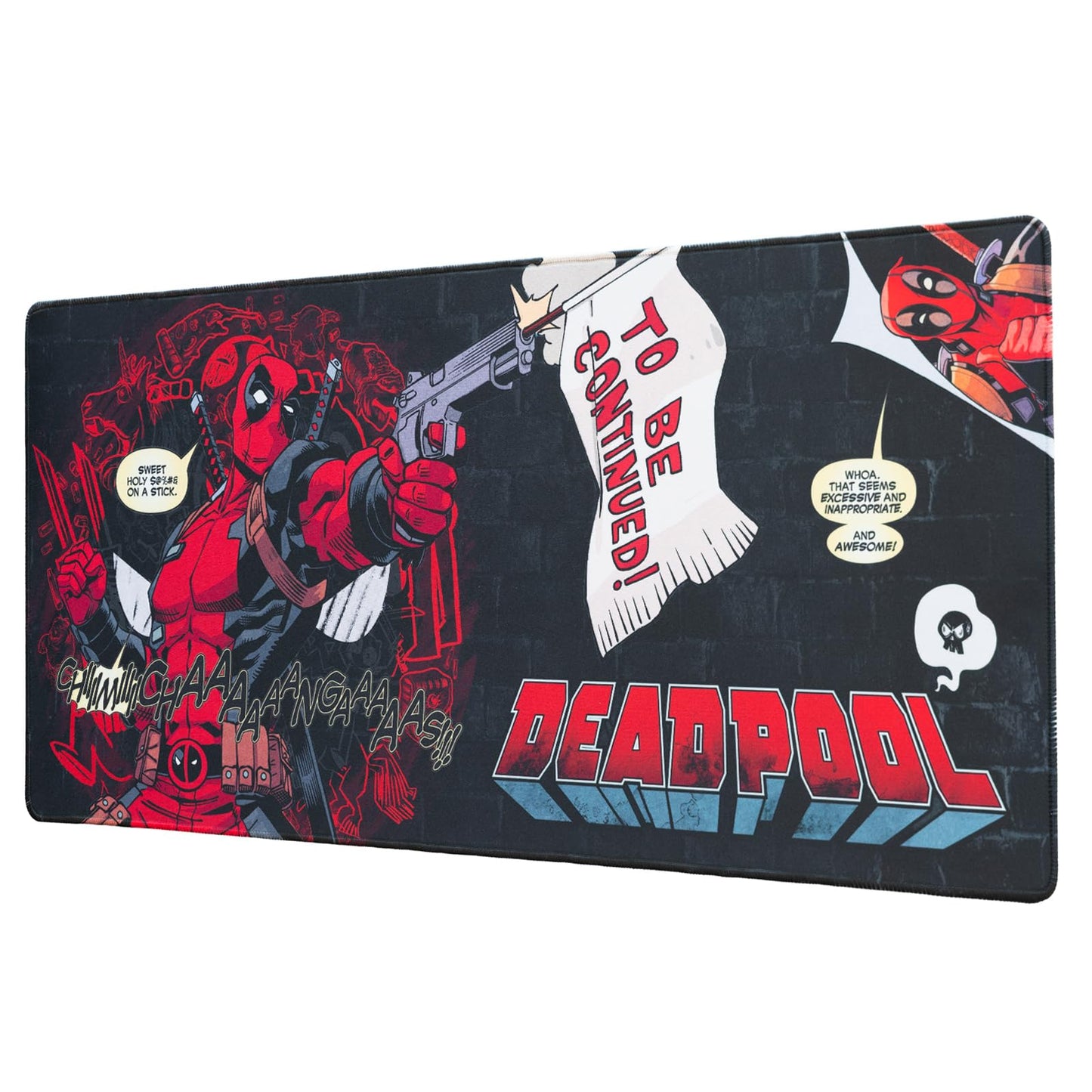 Grupo Erik XXL Mouse Pad - Marvel Deadpool Gifts | Gaming Desk Mat 31.5 x 13.8 inches, Non-Slip Rubber Keyboard & Mouse Mat Large | Gaming Gifts Gamer