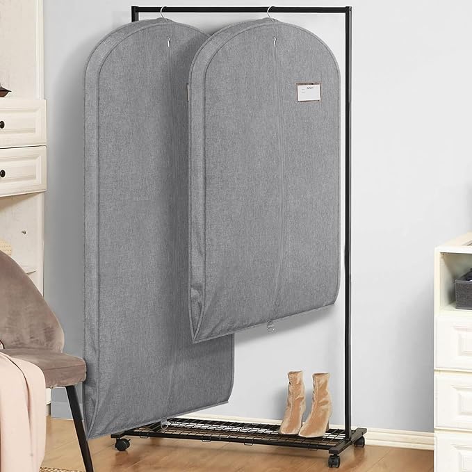 Univivi Garment Bags for Hanging Clothes, 60 Inch Suit Cover Bags for Closet
