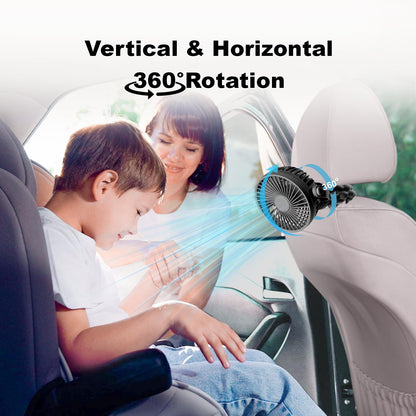 Baby Pram Stroller Fan 20H Buggy Cooling Clip On Fan, Portable 4000mAh Battery Personal Fan for Pram Accessories Baby Cot Wagon Stroller Pushchairs Crib Bed Treadmill,Travel Holiday Essentials