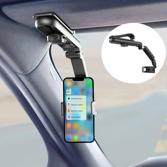 Trendy Car Mobile Phone Stand Multi-Functional Car Navigation Stand Mobile Phone Stand General,Universal Automobile Cradle Fit for iPhone Android and All Smartphones, Black