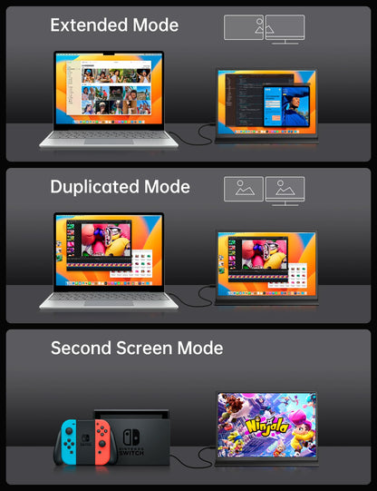 Small Portable Monitor 10.5" 400 Nits 15:10 FHD 1280P IPS Screen, Ultra-Slim Mini Monitor w/Smart Cover & Speaker, USB C HDMI HDR Portable Gaming Monitor, Travel Monitors for Laptop PCs