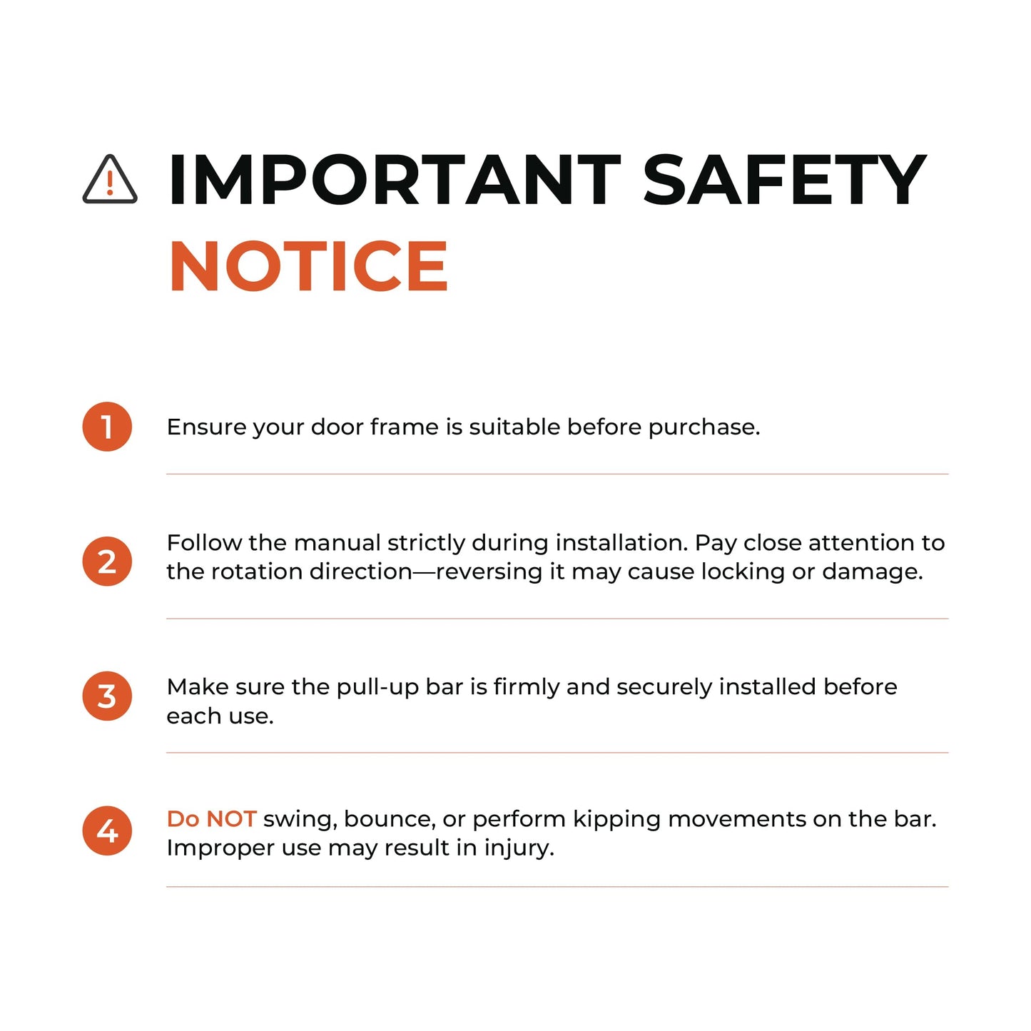 Sportneer Pull Up Bar Doorway Chin Up Bar No Screws Door Frame Chin Up Push Up Sit Up Bar Adjustable 75-94cm (29.5''-37'') Up to 200kg Capacity Workout Bar