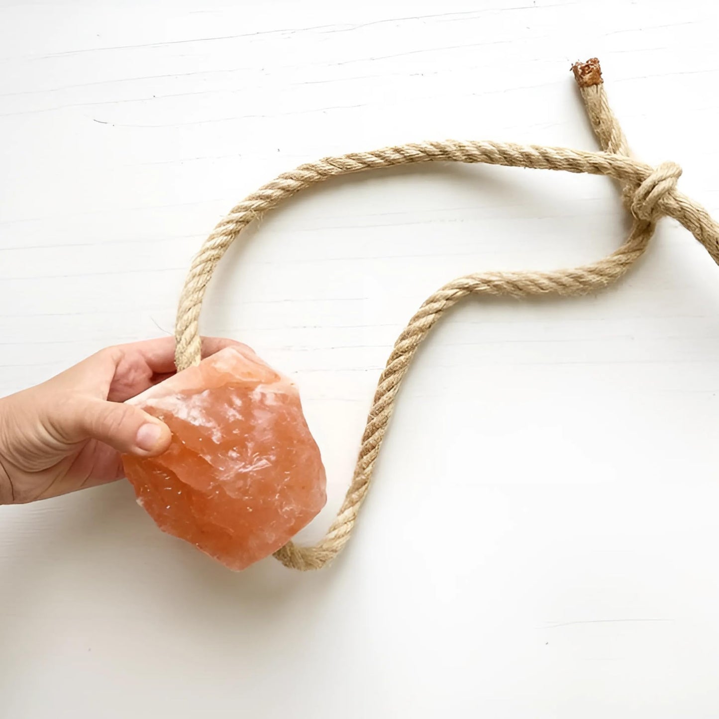 Himalayan Pink Bath Salts on Rope – Natural Salt for Bath Soak and Salt for Shower Use