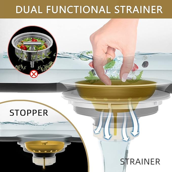 Kitchen Sink Drain Gold Sink Drain Strainer