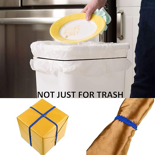 Trash Can Rubber Bands Set of 3, Fits 13 to 30 Gallon Trash Cans, Garbage Can