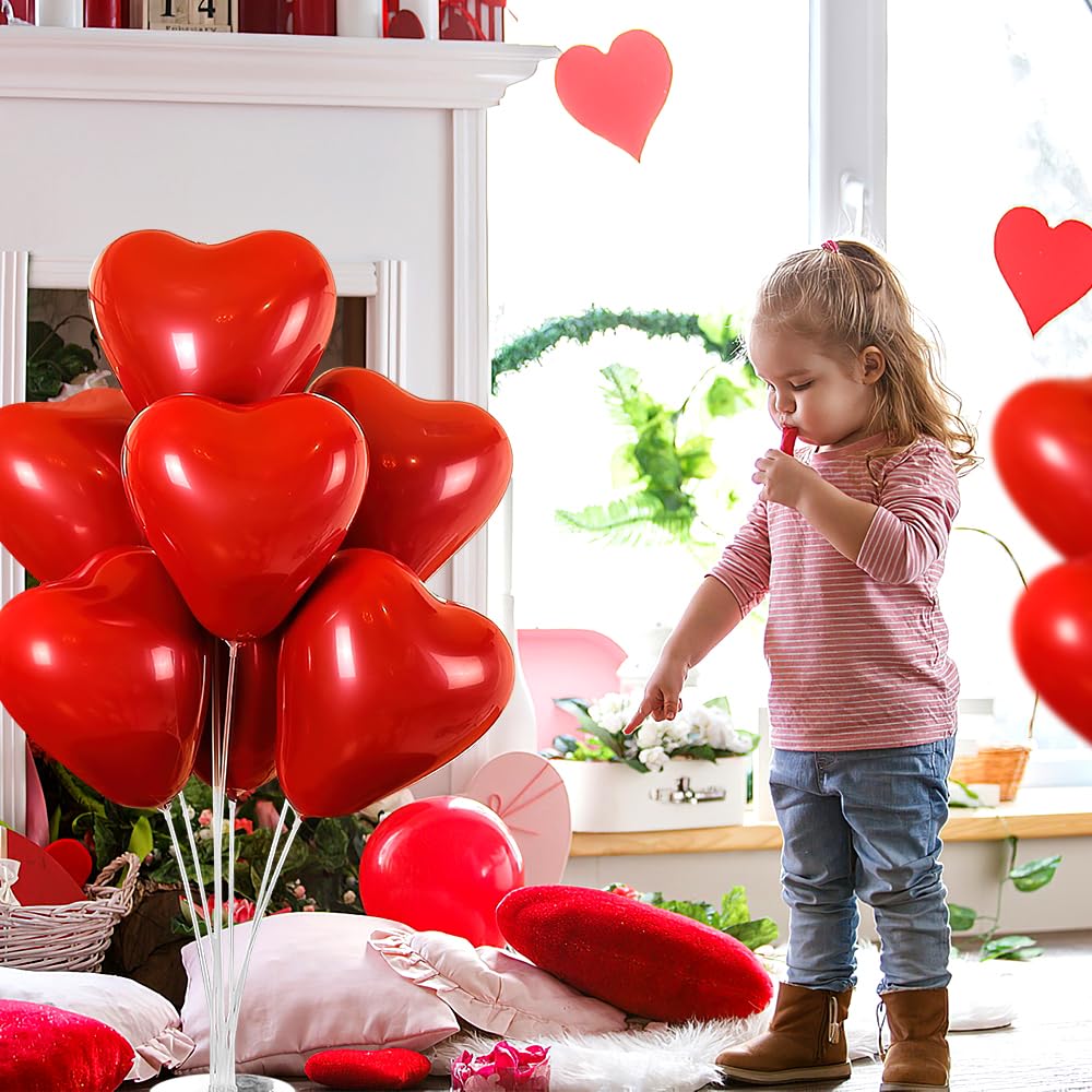 Balloon Stand Kit - 4 Sets with Balloon Sticks, Stands for Table & Floor, Archer with Base for Parties & Decorations