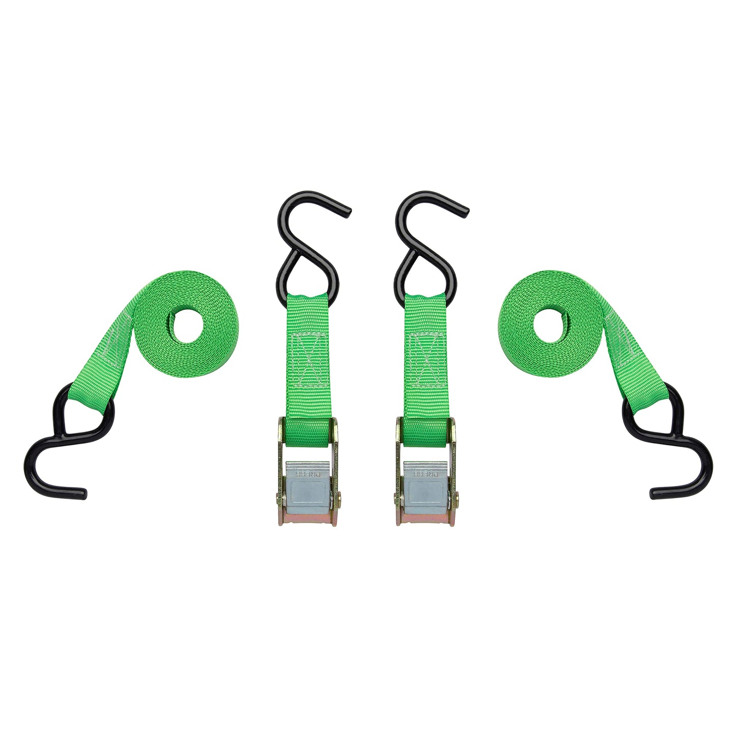 SmartStraps 6’ Cambuckle Tie Down, 2 Pack — Standard Duty Tie-Down Ratchet Straps — 1,200lb Break Strength, 400lb Safe Work Load — Ideal for Tying Down Dirt Bikes, ATVs and Mowers