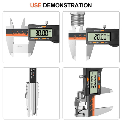 Digital Vernier Caliper, Preciva 150mm Electronic Micrometer Calipers, Measuring Tools Gauge with Mm/Inch Conversion High Precision