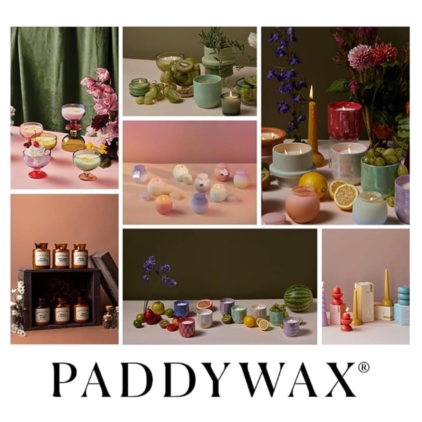 Paddywax Artisan Apothecary Scented Candle with Lid in Reusable Glass Jar, Clean-Burn Soy Candle with Approx. 54 Hour Burn Time, Sea Salt & Sage, 8 oz.